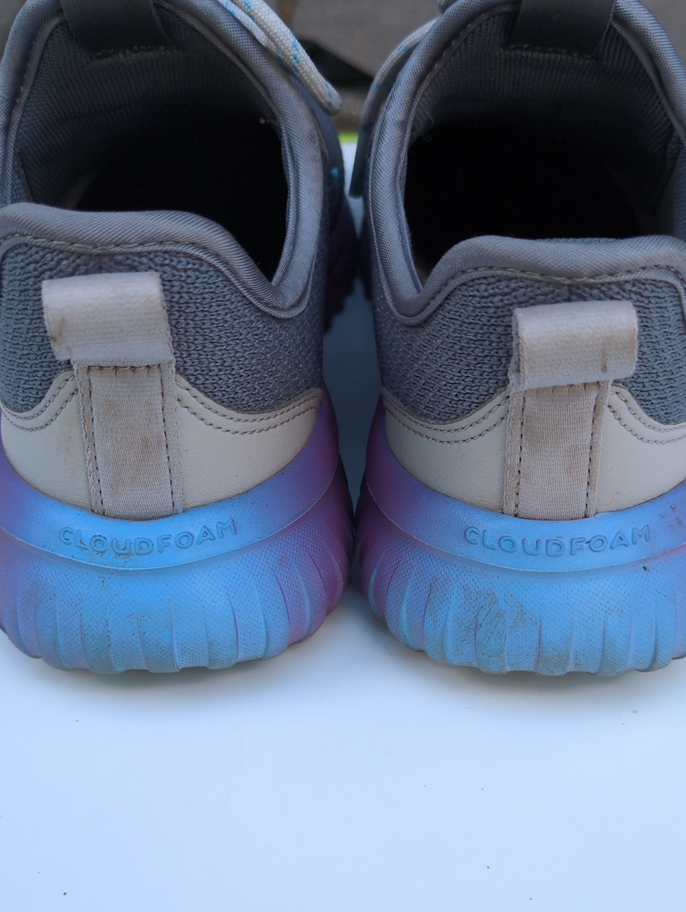 Adidas Kaptir Flow 2.0 Shoes Sneakers Girls size 3 - Picture 5 of 9